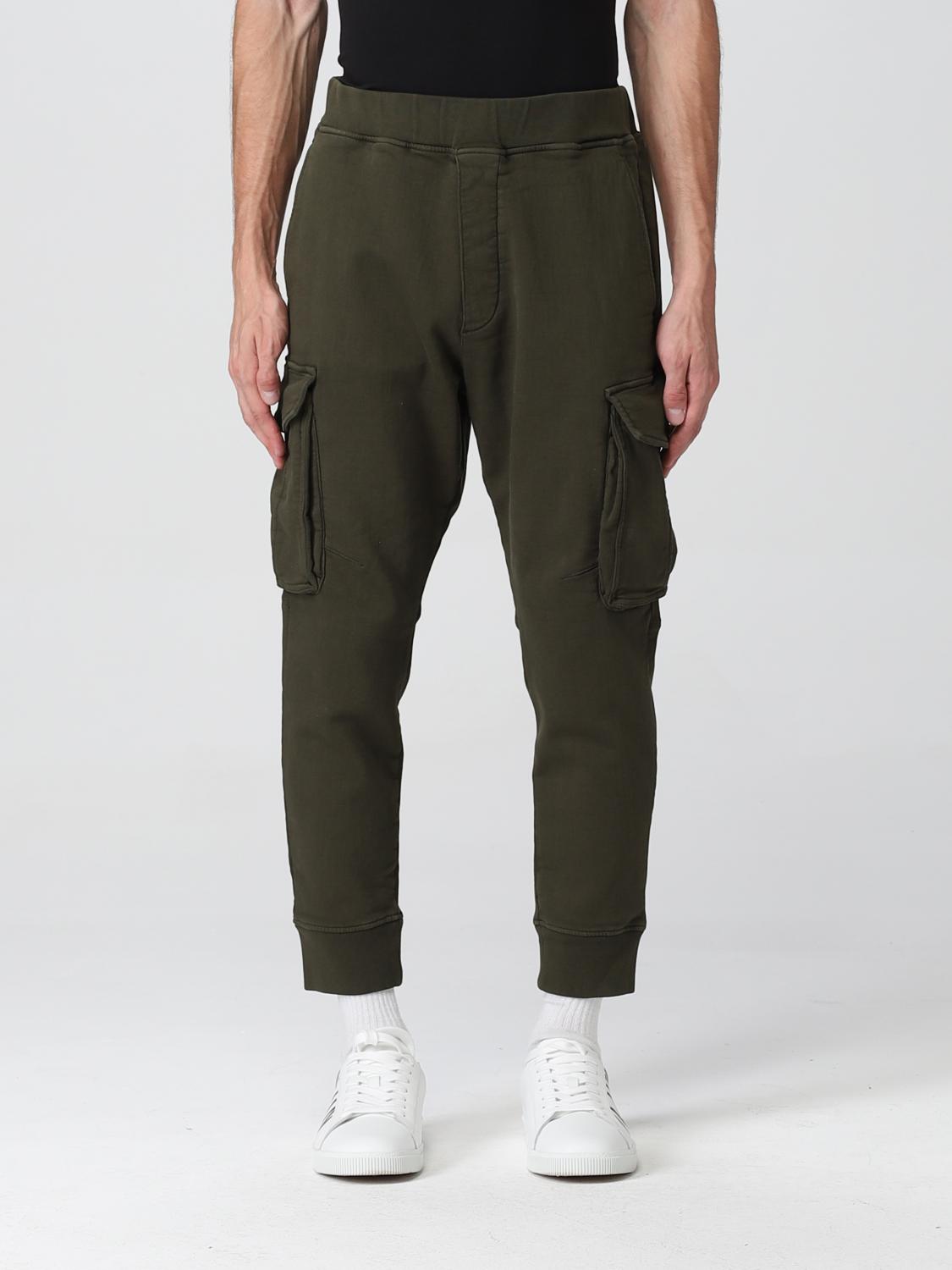DSQUARED2: Pantalon homme - Vert Militaire | Pantalon Dsquared2 ...
