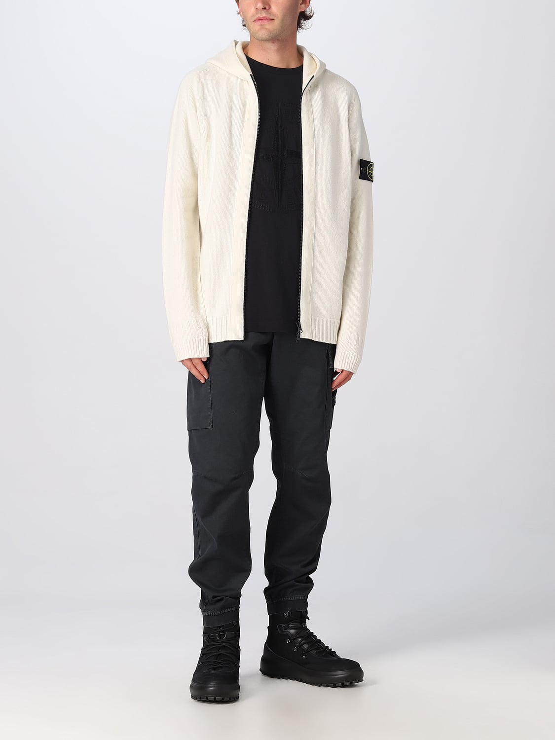 STONE ISLAND: 스웨터 남성 - 내추럴 | GIGLIO.COM에서 Stone Island 카디건 509A3 상품들을 ...