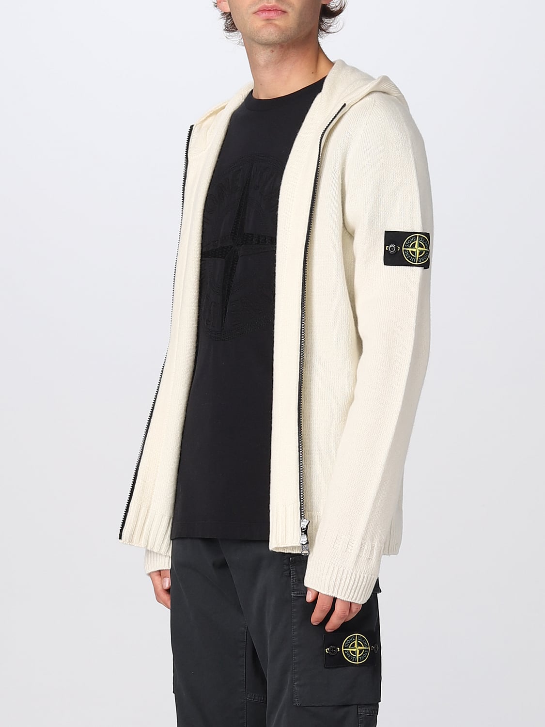 STONE ISLAND: 스웨터 남성 - 내추럴 | GIGLIO.COM에서 Stone Island 카디건 509A3 상품들을 ...