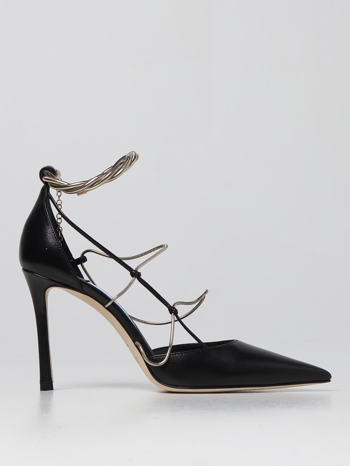 JIMMY CHOO: Olesia 95 nappa leather pumps - Black | Jimmy Choo