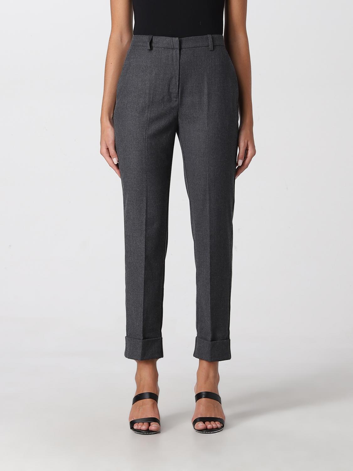Pantaloni in flanella misto lana, SABBIA