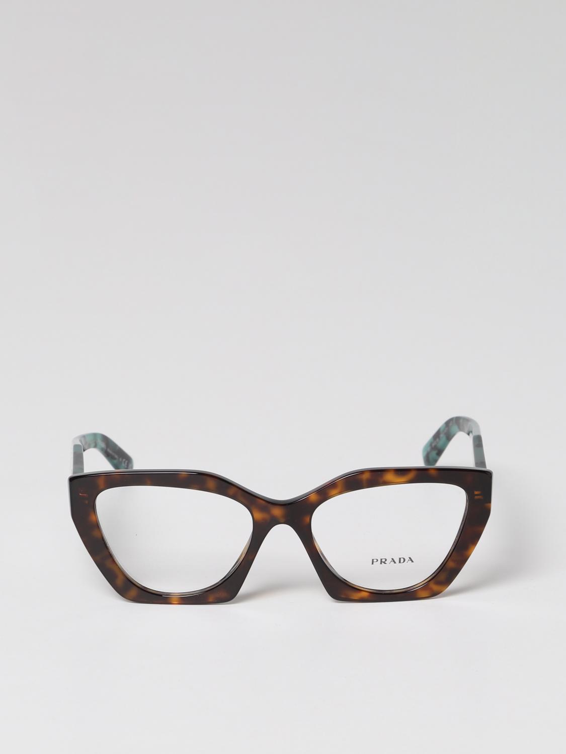 PRADA SUNGLASSES: Glasses women Prada, Brown - Img 2