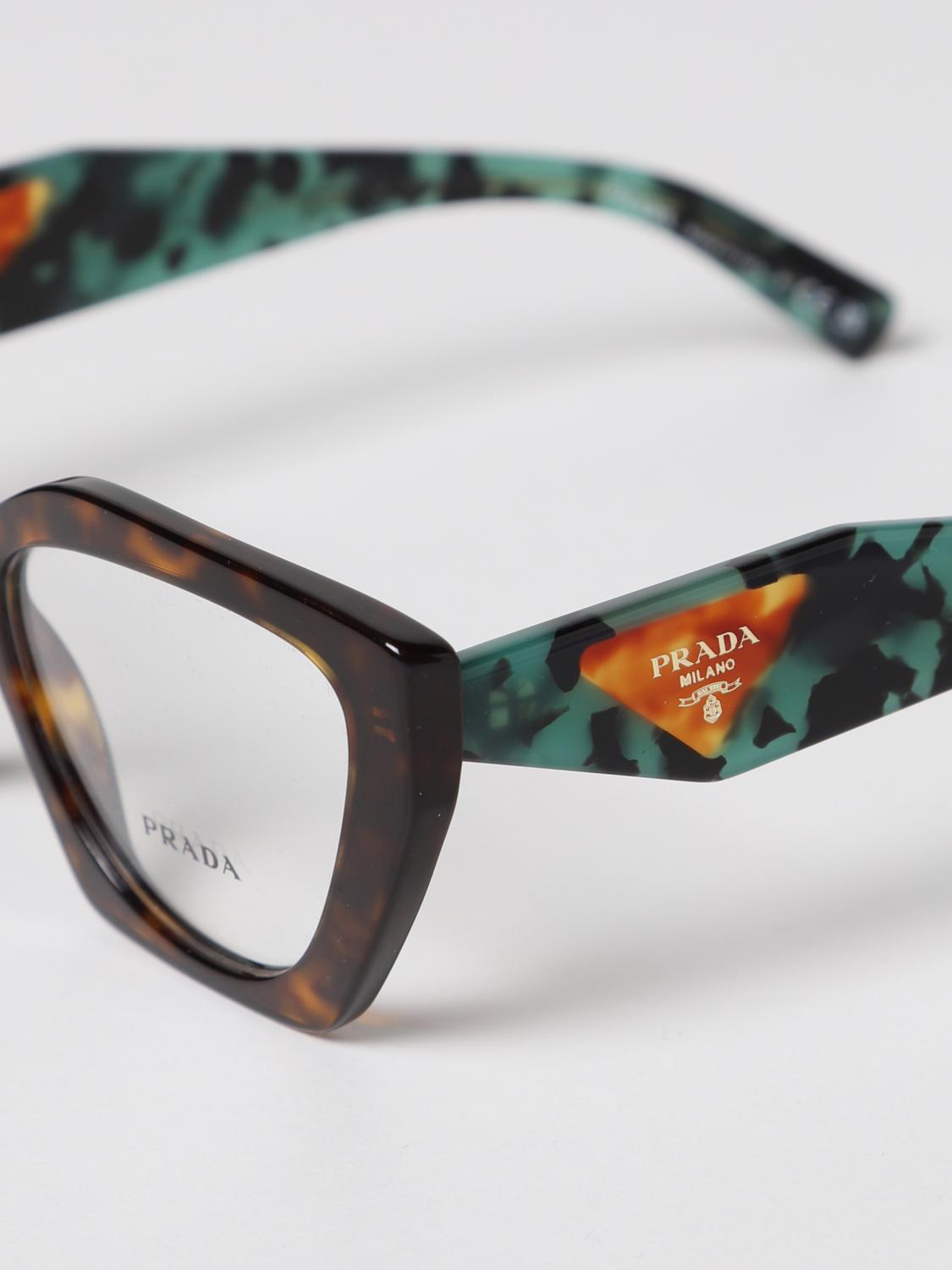 PRADA SUNGLASSES: Glasses women Prada, Brown - Img 4