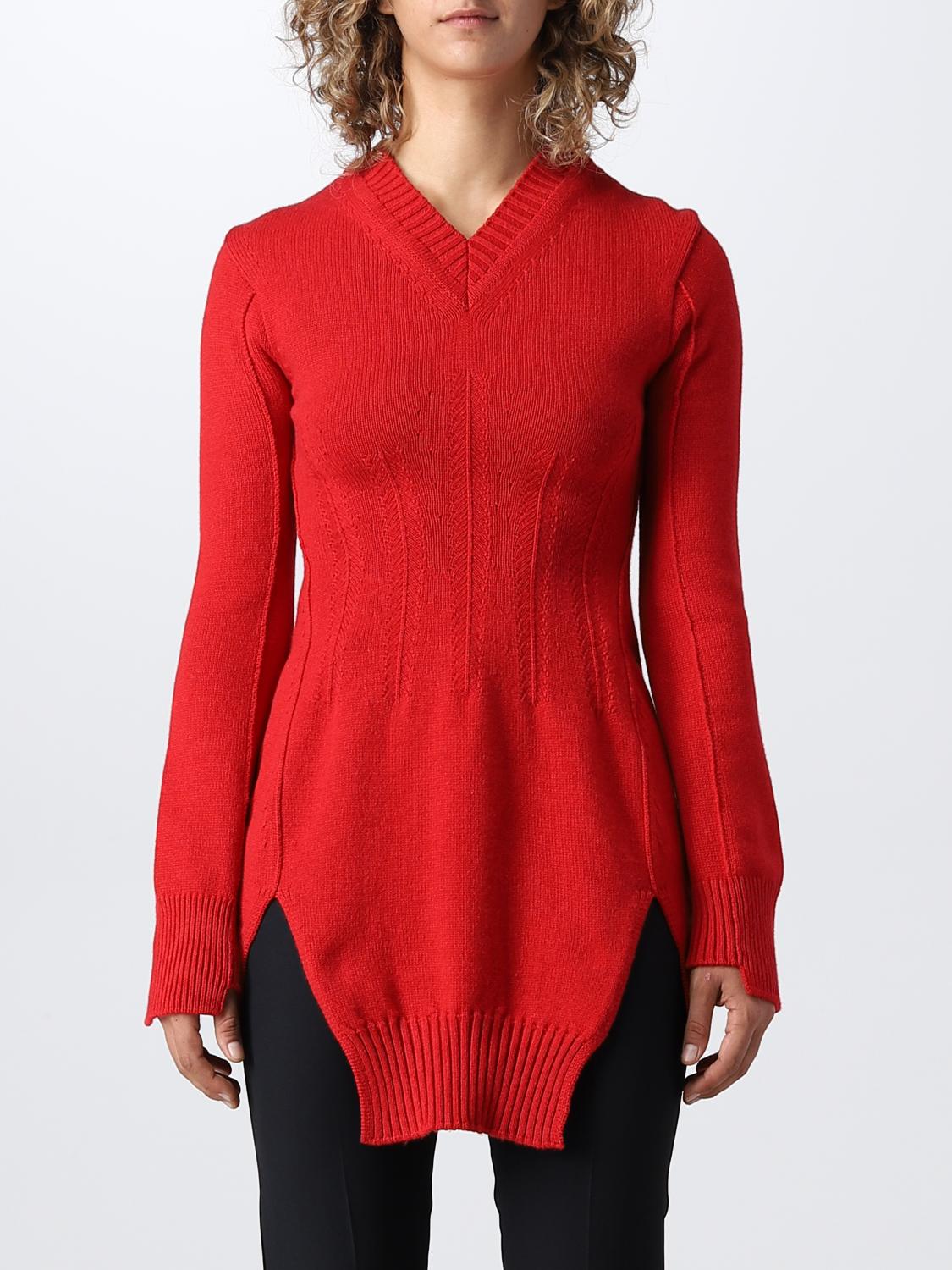 Women's Mcqueen Jumpers Red Alexander Mcqueen Jumper