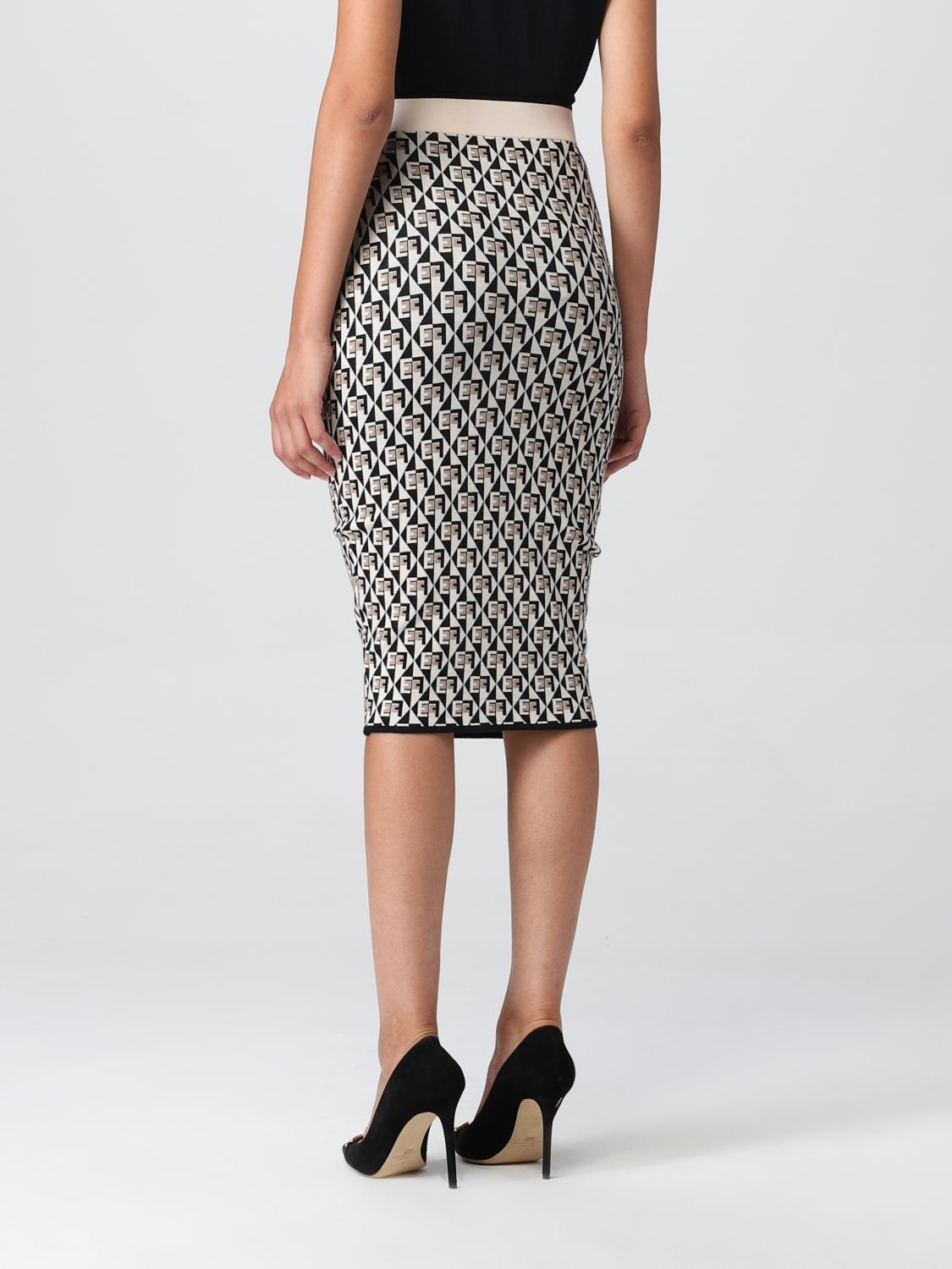 ELISABETTA FRANCHI FALDA: Falda mujer Elisabetta Franchi, Negro - Img 2