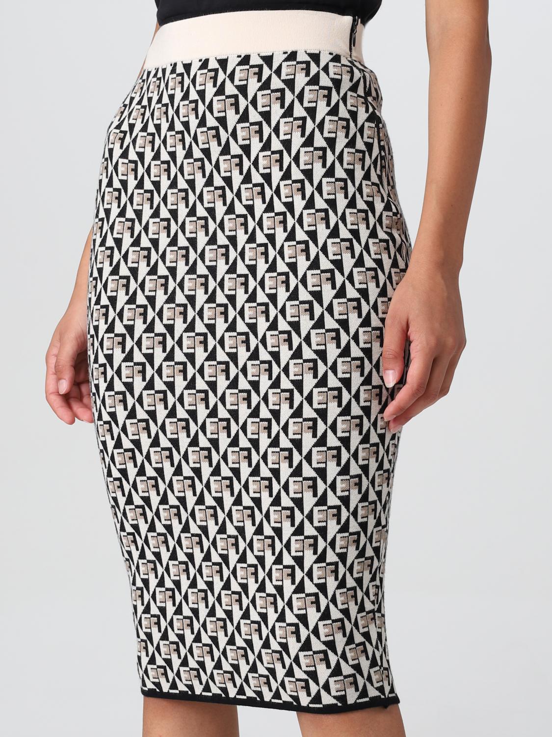 ELISABETTA FRANCHI FALDA: Falda mujer Elisabetta Franchi, Negro - Img 3