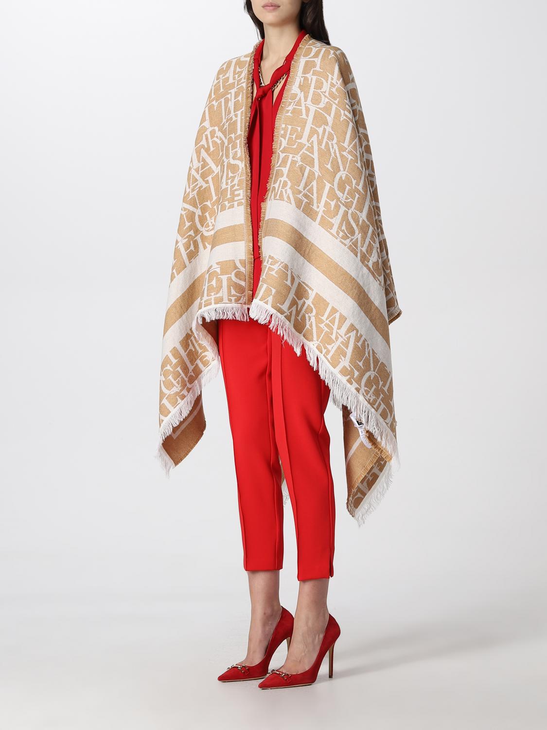 ELISABETTA FRANCHI CAPA: Capa mujer Elisabetta Franchi, Camello - Img 3