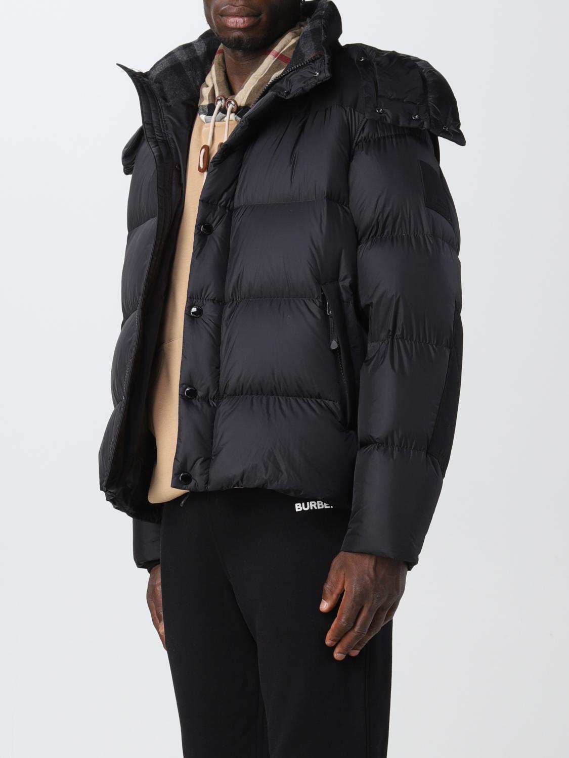 Burberry Detachable Sleeve Mens Black Burberry Jacket BURBERRY