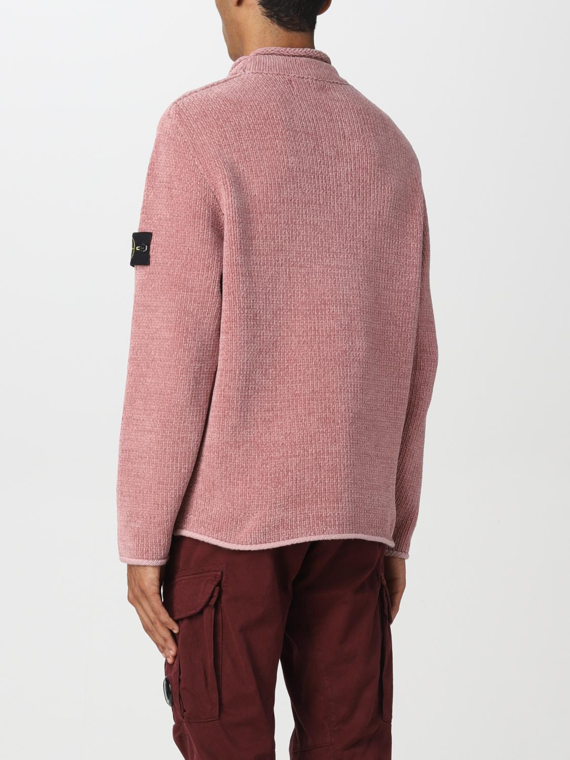 STONE ISLAND: turtleneck sweater - Pink | Stone Island sweater 