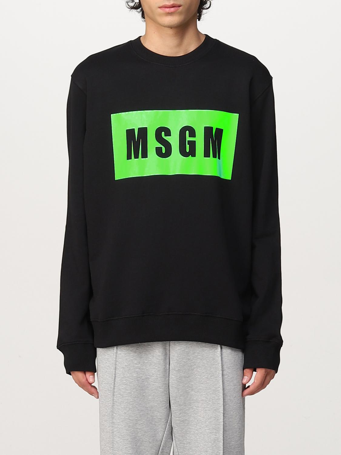 MSGM FELPA: Felpa MSGM con logo, Nero - Img 1