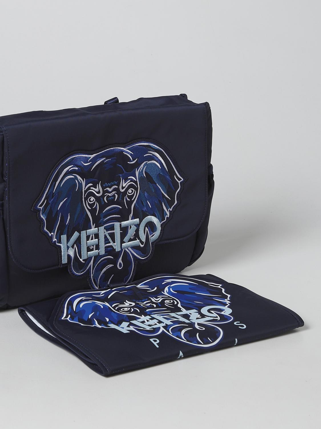 Kenzo Kids Blanket set kids Kenzo Junior - Blue | K90089 | GIGLIO.COM