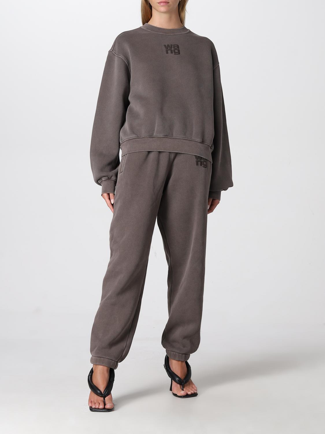 T BY ALEXANDER WANG: Sweatshirt women - Brown | T by Alexander