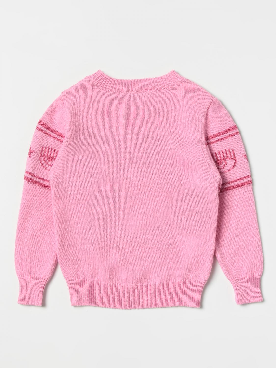 CHIARA FERRAGNI PULLOVER: Chiara Ferragni Mädchen Pullover, Pink - Img 2