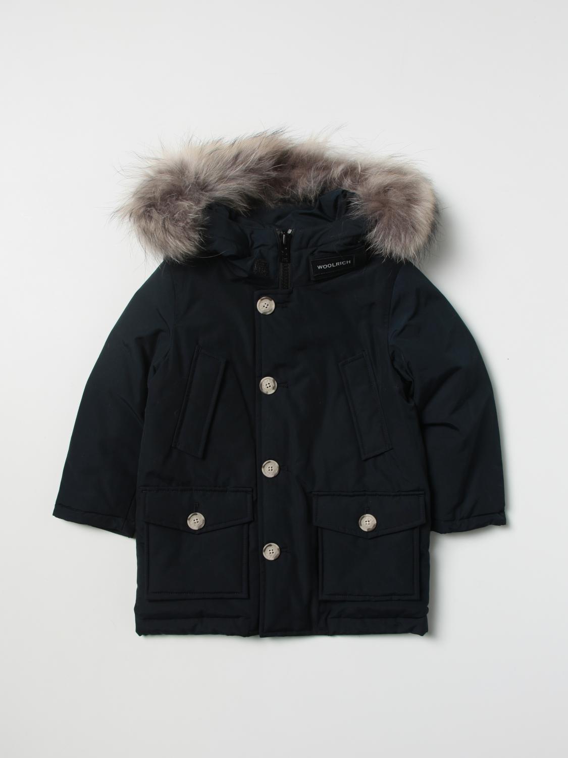 WOOLRICH CAPPOTTO: Parka Woolrich in misto cotone, Blue - Img 1