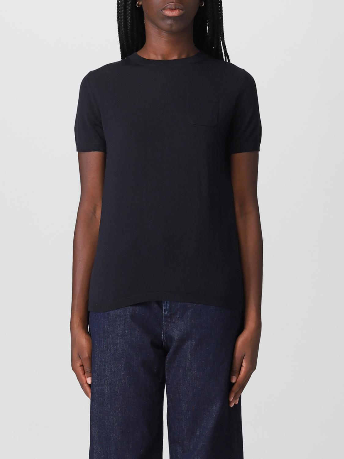 'S MAX MARA CAMISETA: Camiseta mujer S Max Mara, Azul Oscuro - Img 1