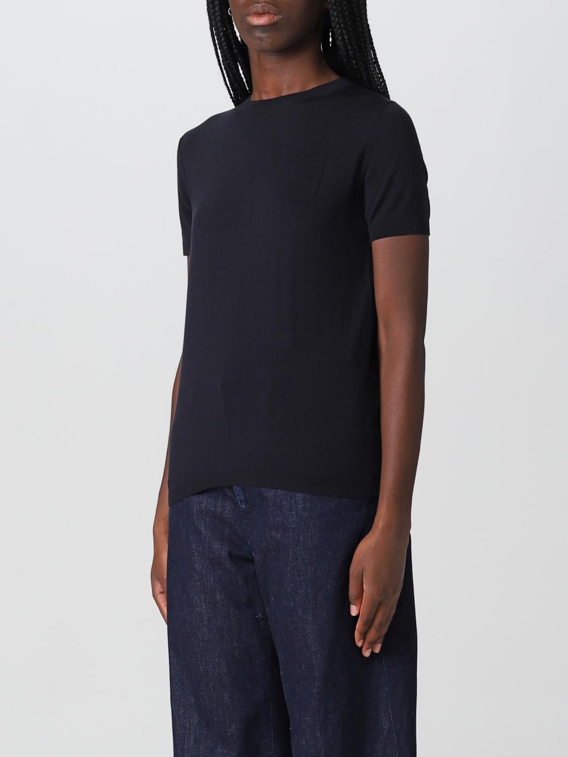 'S MAX MARA CAMISETA: Camiseta mujer S Max Mara, Azul Oscuro - Img 3