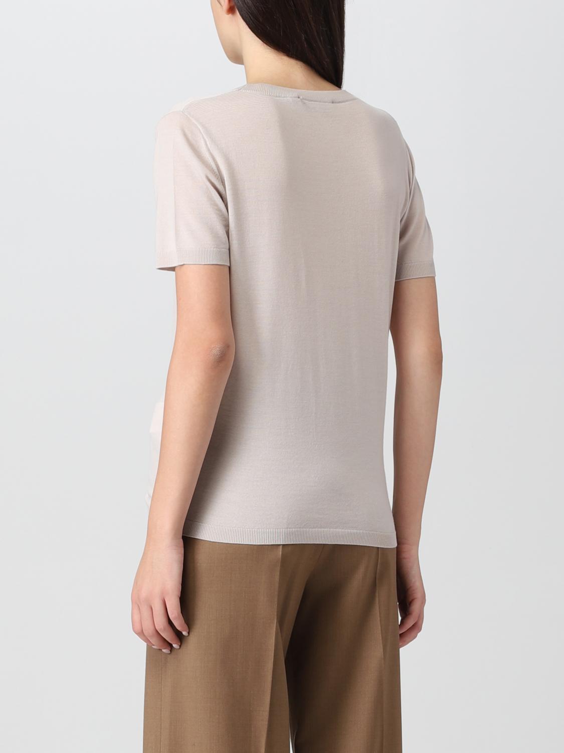 'S MAX MARA CAMISETA: Camiseta mujer S Max Mara, Crudo - Img 3