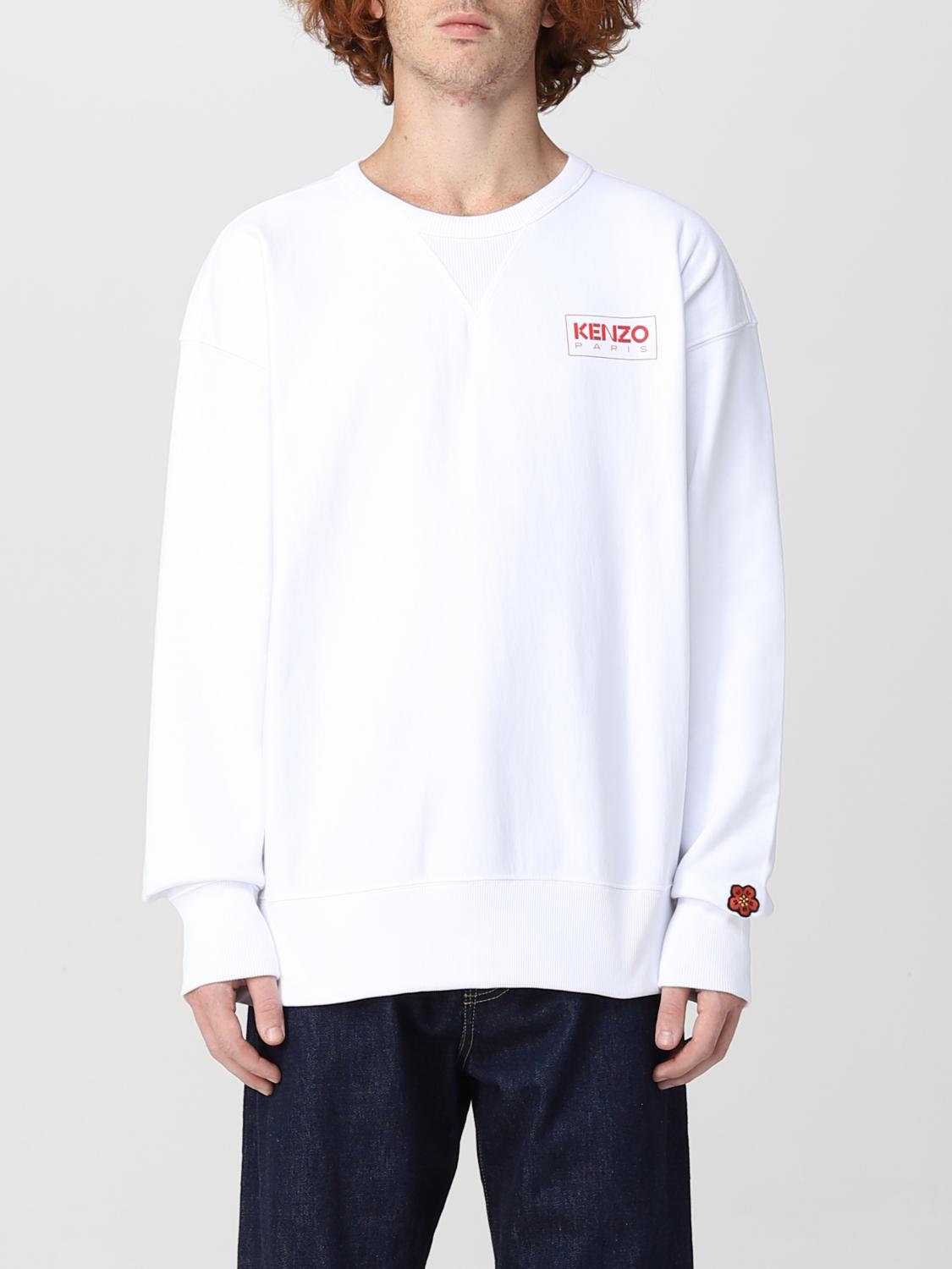 Sweatshirt Kenzo Us Outlet KENZO: Sweatshirt Men White Kenzo