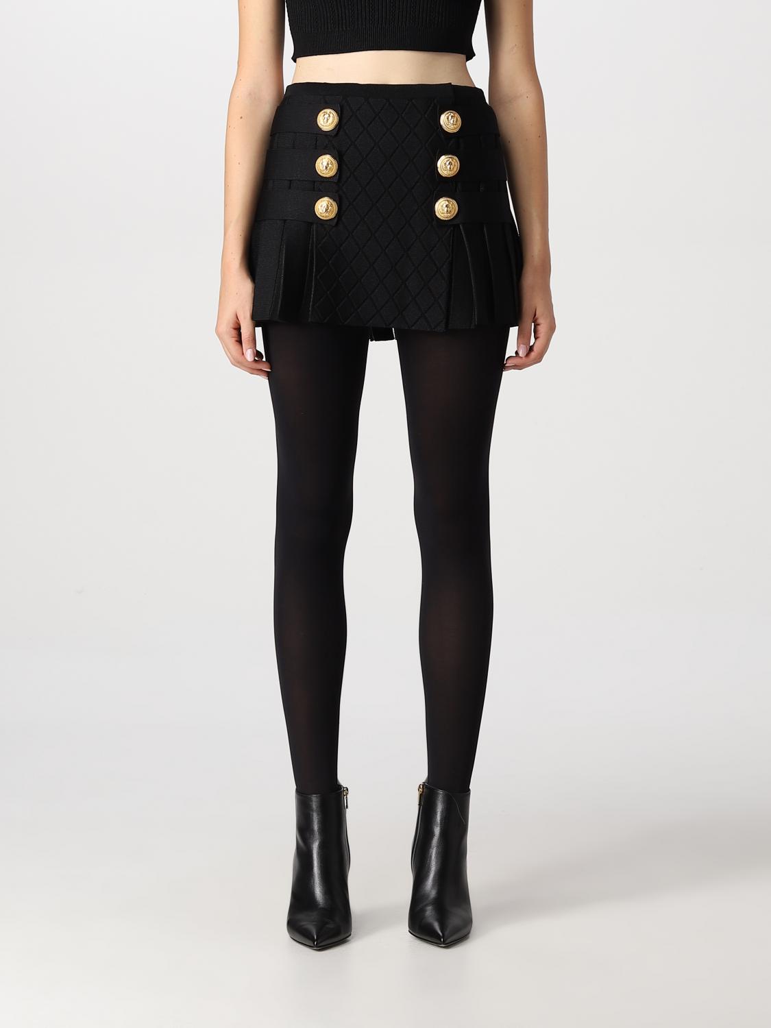 Balmain Gonna lunga plissè 6N7010 main image 1