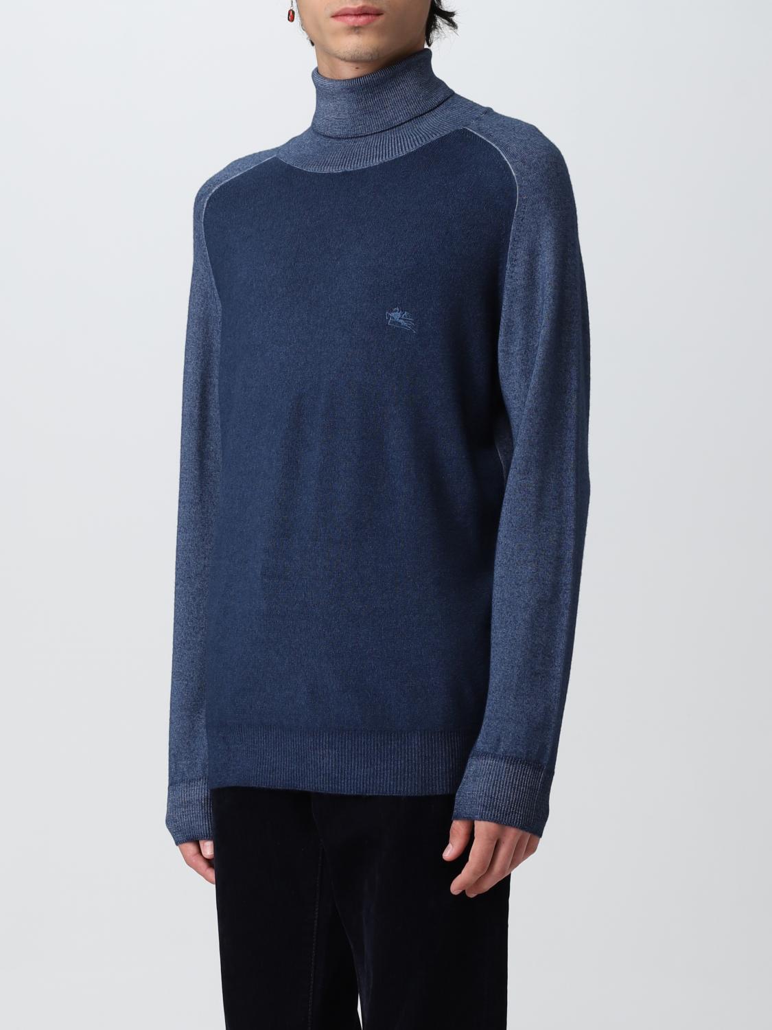 ETRO SWEATER: Sweatshirt men Etro, Blue - Img 3