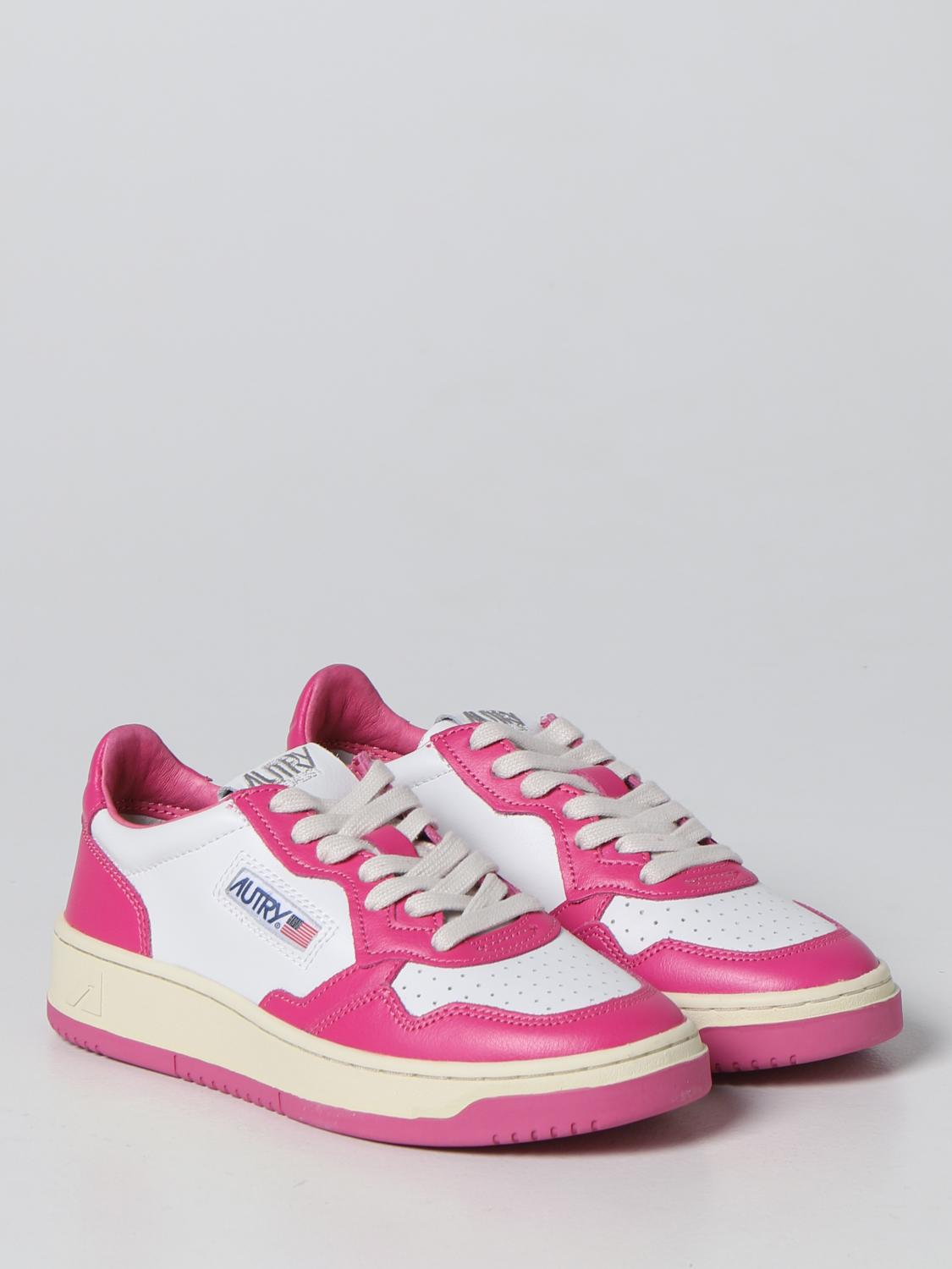 AUTRY スニーカー 36 ピンク/ホワイト 新品 AUTRY ホワイト/ピンク スニーカー 36 最低 価格