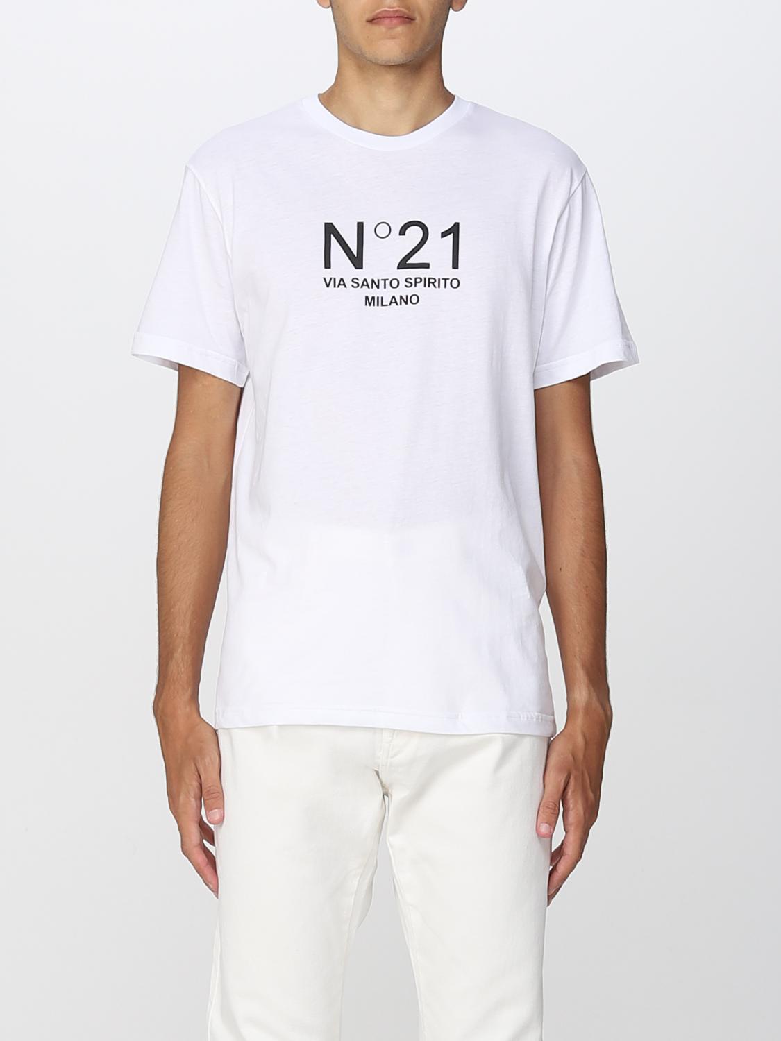 N° 21 T-SHIRT: T-shirt men N° 21, White - Img 1
