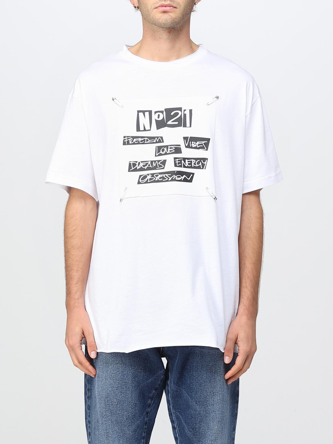 N° 21 T-SHIRT: T-shirt men N° 21, White - Img 1