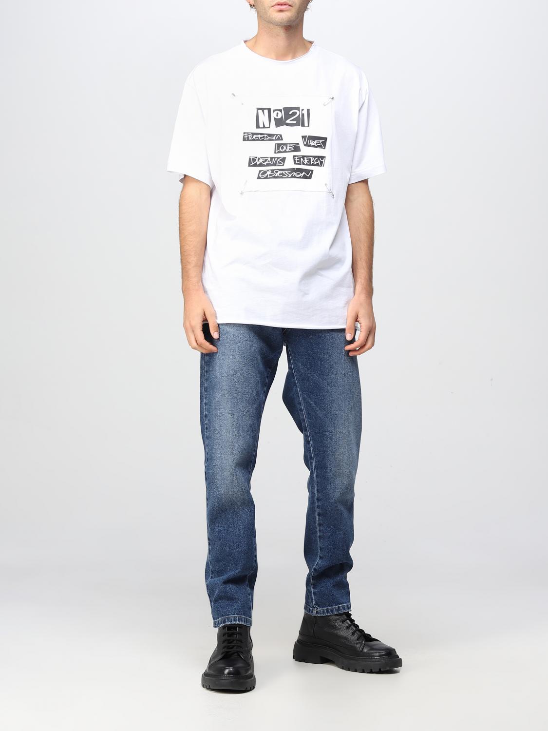 N° 21 T-SHIRT: T-shirt men N° 21, White - Img 2