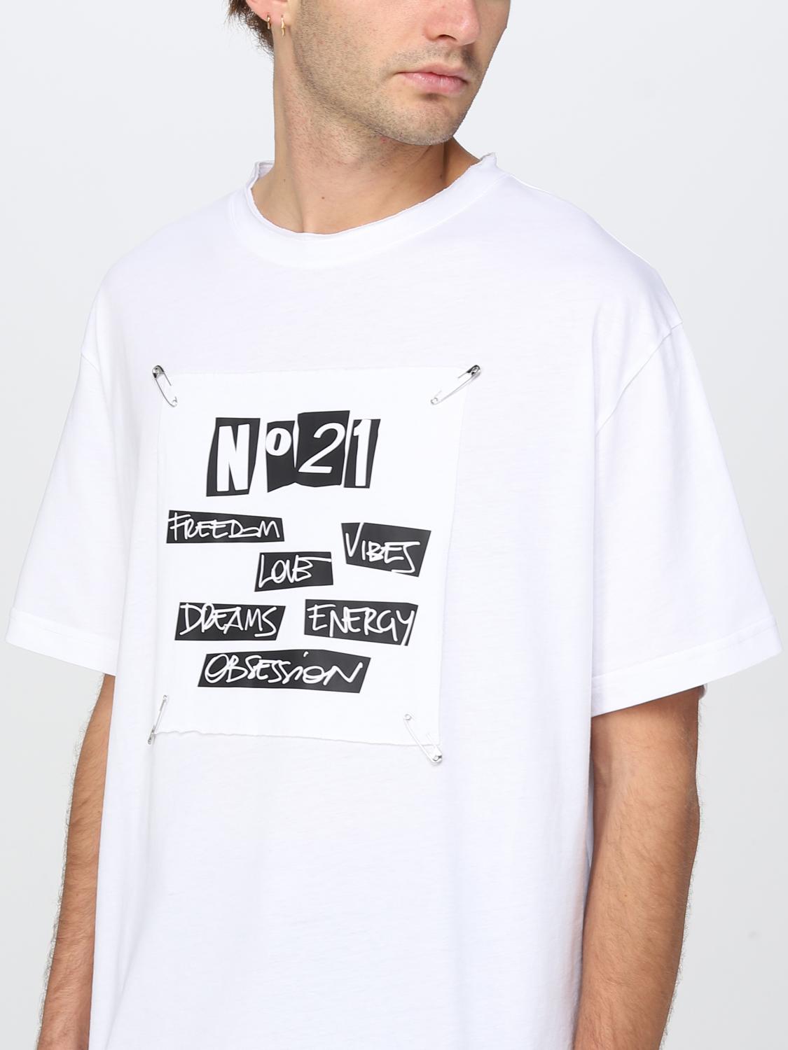 N° 21 T-SHIRT: T-shirt men N° 21, White - Img 4