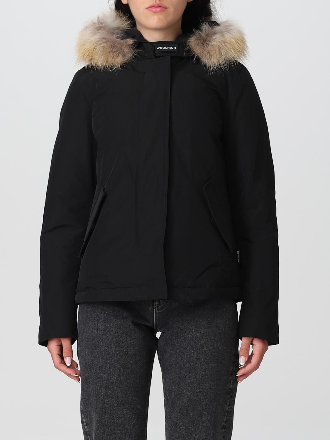 WOOLRICH GIACCA: Parka corto Arctic in Ramar con pelliccia amovibile, Blue Navy - Img 1