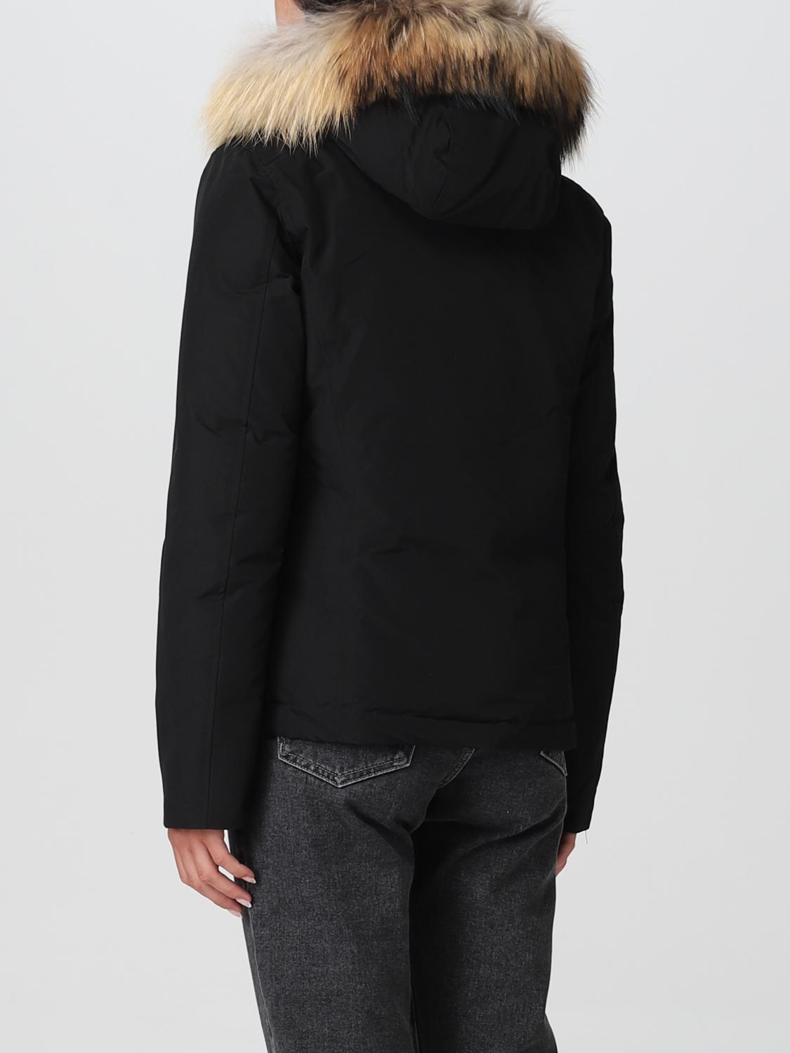 WOOLRICH GIACCA: Parka corto Arctic in Ramar con pelliccia amovibile, Blue Navy - Img 2