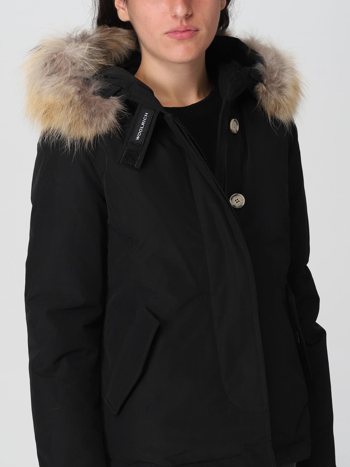 WOOLRICH GIACCA: Parka corto Arctic in Ramar con pelliccia amovibile, Blue Navy - Img 4