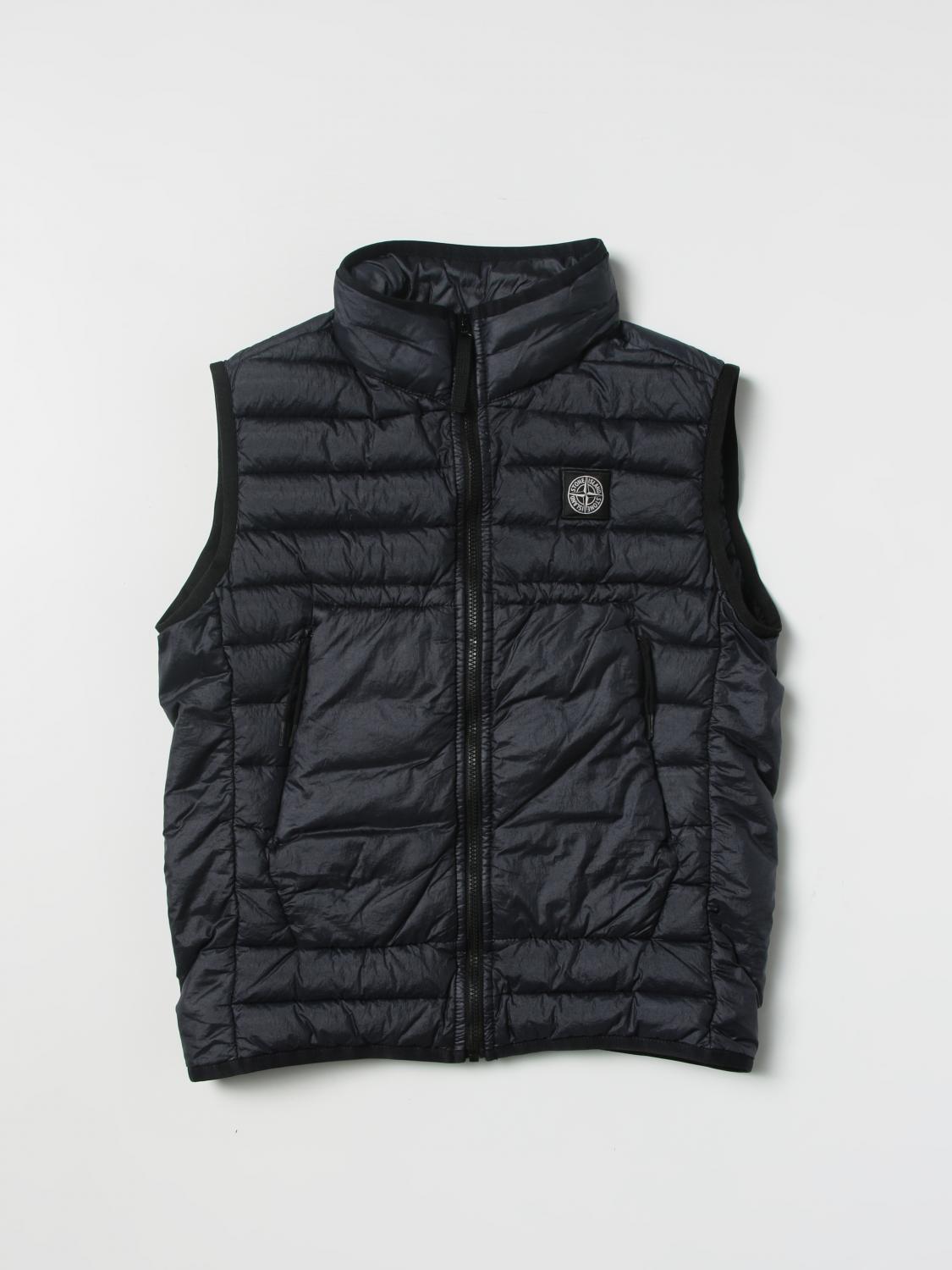 STONE ISLAND JUNIOR CHALECO: Chaleco niños Stone Island Junior, Azul Oscuro - Img 1
