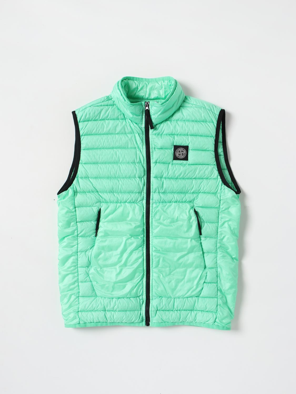 STONE ISLAND JUNIOR CHALECO: Chaleco niños Stone Island Junior, Verde Bosque - Img 1