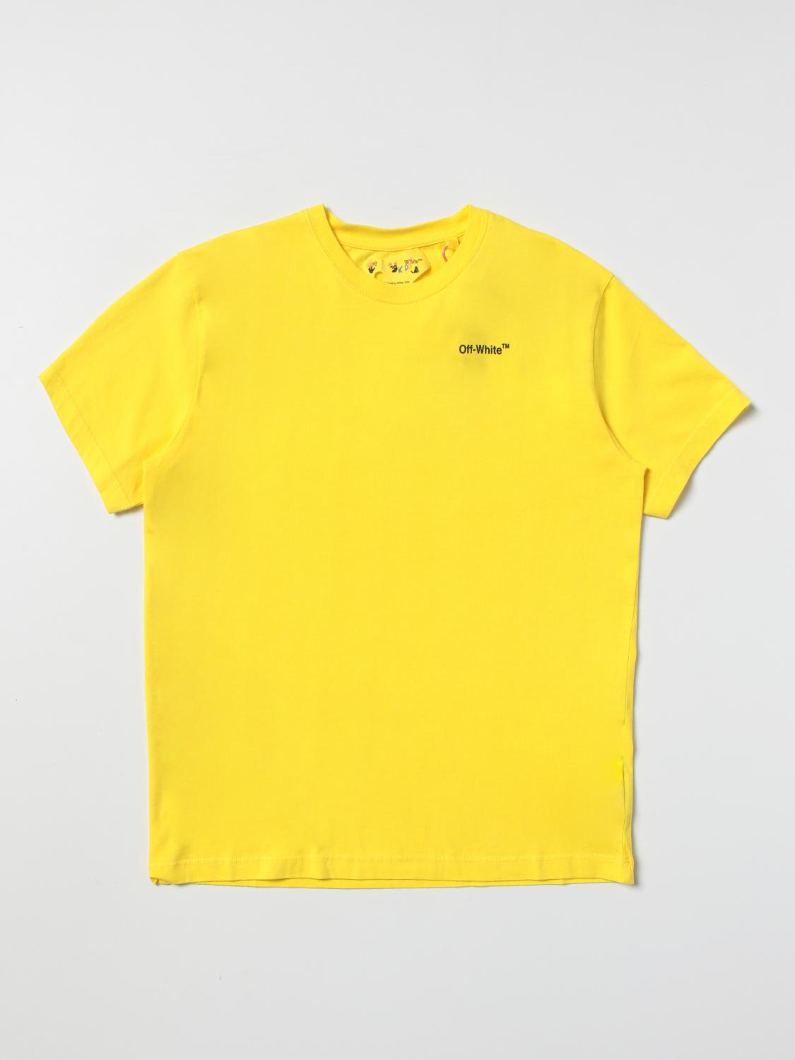 Off White Baby Boys T Shirt In White 3