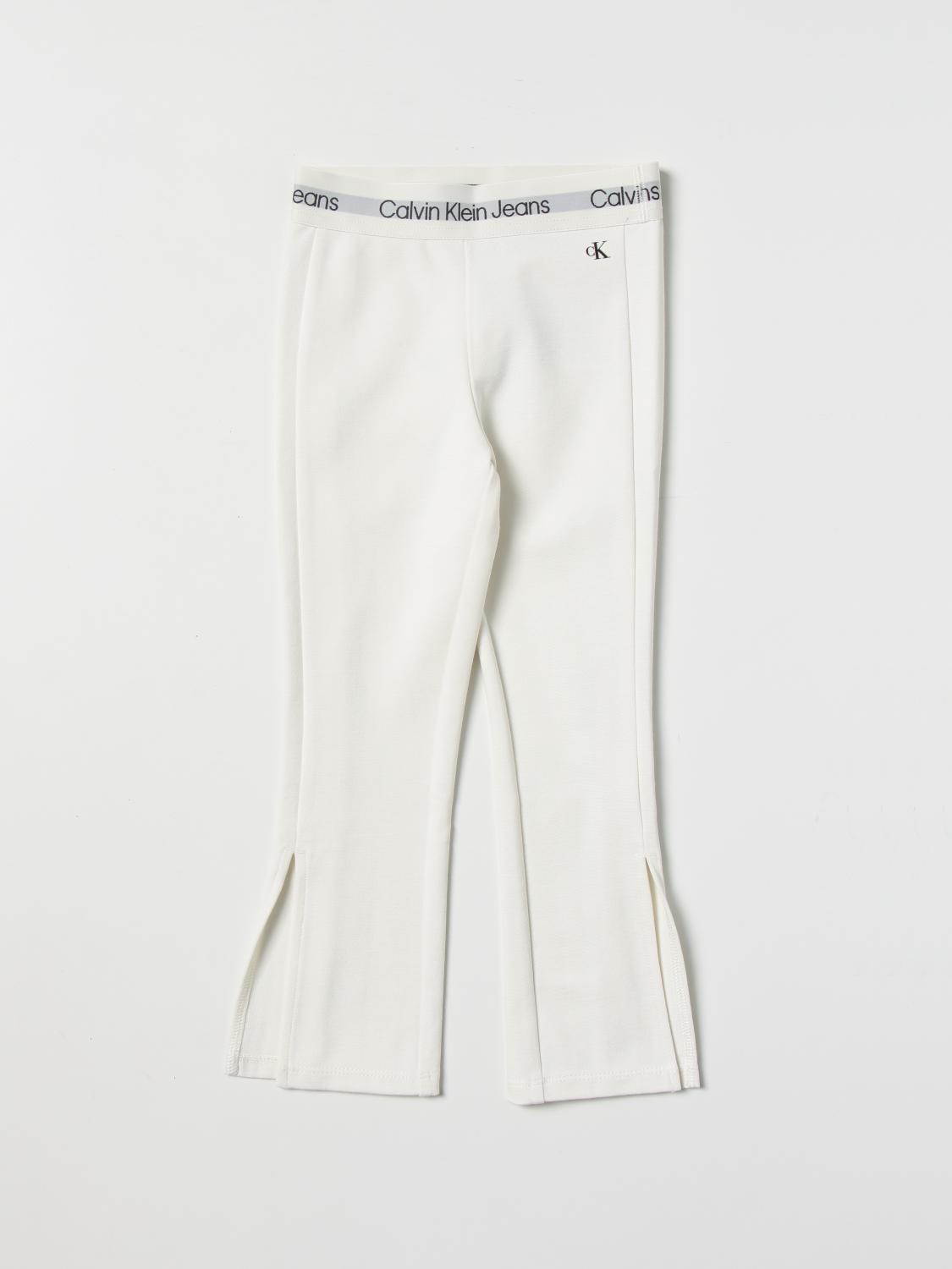 CALVIN KLEIN HOSE: Calvin Klein Mädchen Hose, Ivory - Img 1