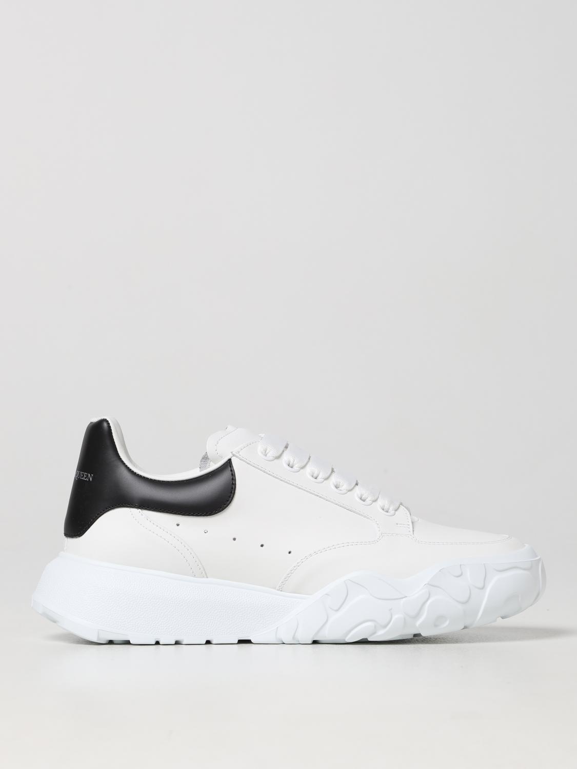 ALEXANDER MCQUEEN New Court leather sneakers White Alexander McQueen sneakers 634619WIA99 online at GIGLIO.COM