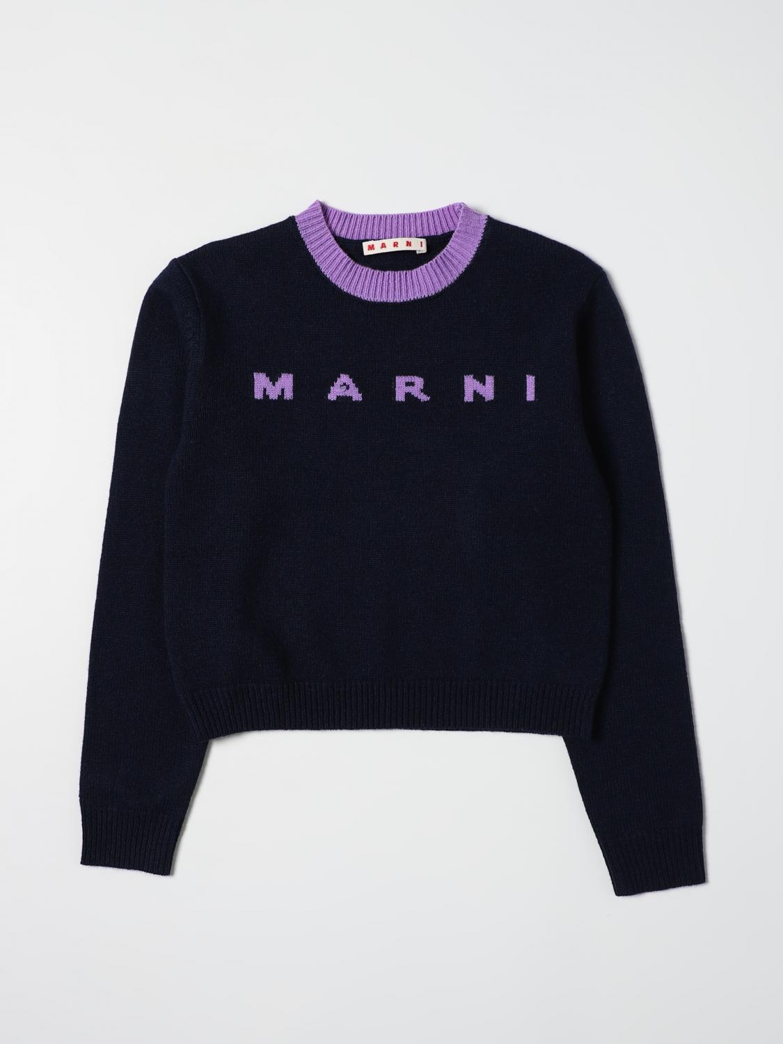 MARNI PULLOVER: Marni Mädchen Pullover, Violett - Img 1