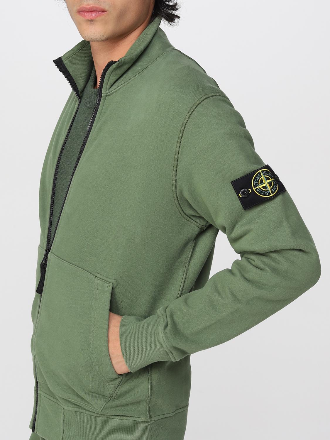 Stone Island スウェットシャツ メンズ - オリーブ | 64320