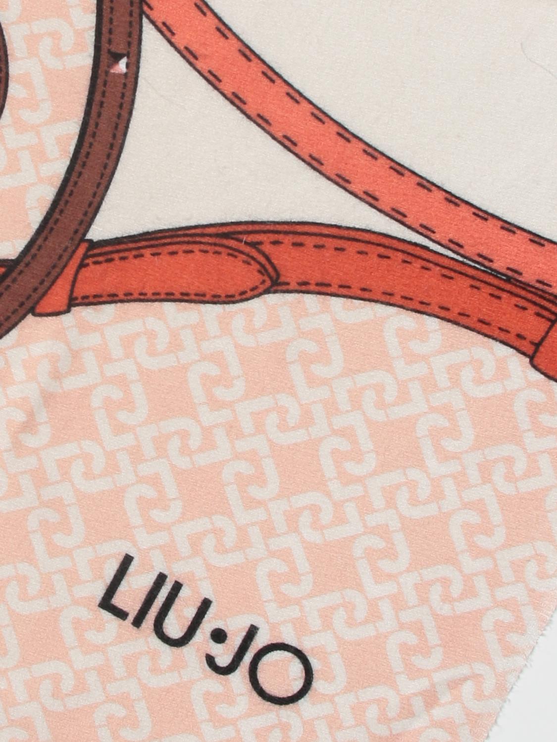 LIU JO SCIARPA: Stola Liu Jo con logo, Cipria - Img 3