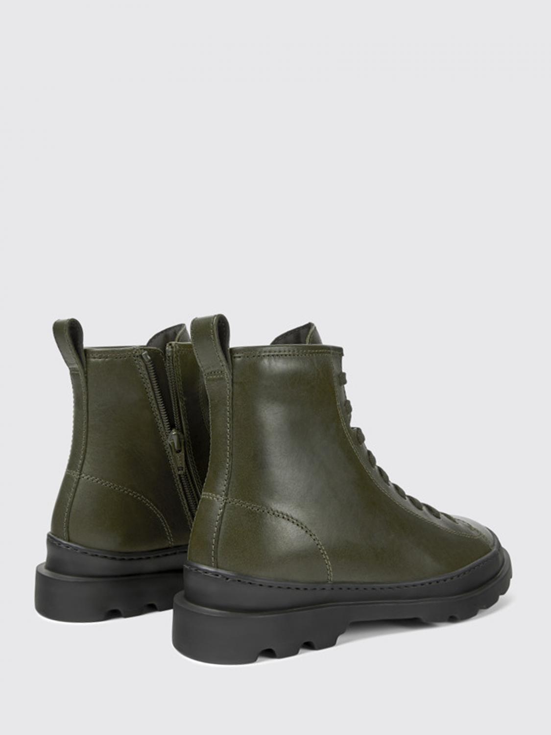 ショートブーツ・ブーティ CAMPER Woman Flat ankle boots Green K400325-033 BRUTUS 0 Brutus Green Ankle Boots for Women - Spring/Summer