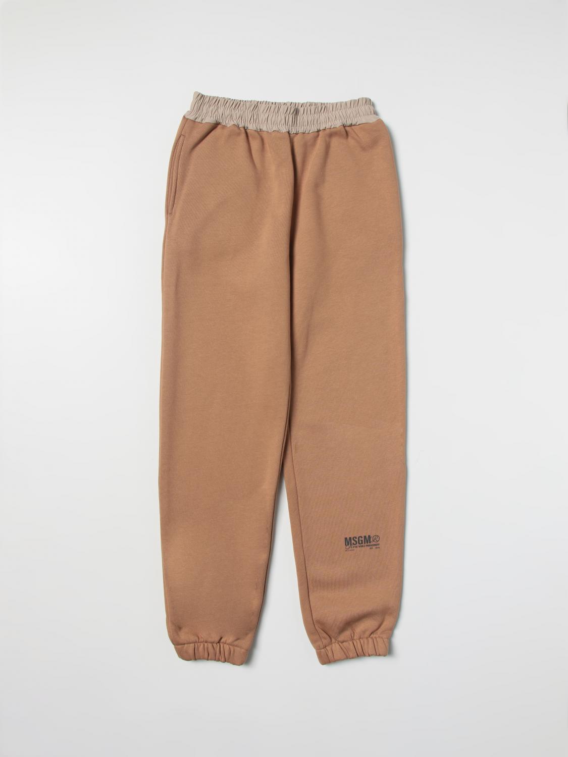 MSGM KIDS HOSE: MSGM Kids Jungen Hose, Beige - Img 1