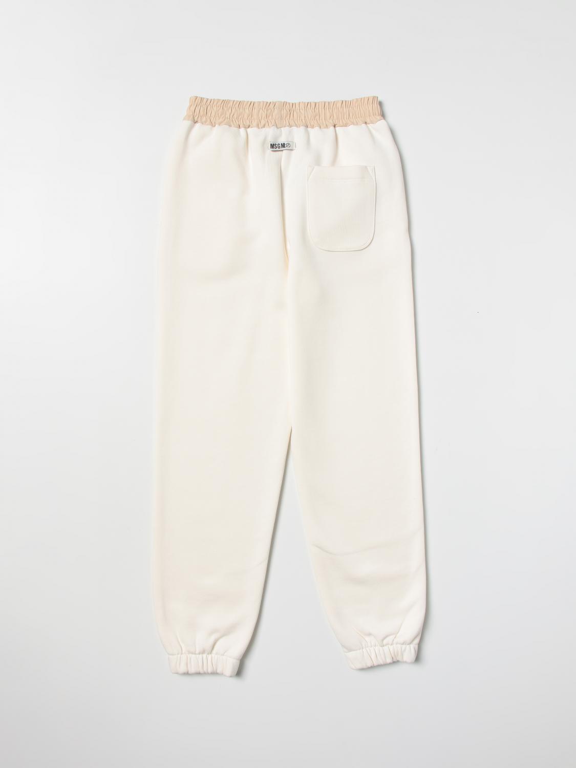 MSGM KIDS PANTALONES: Pantalón niños MSGM Kids, Crema - Img 2