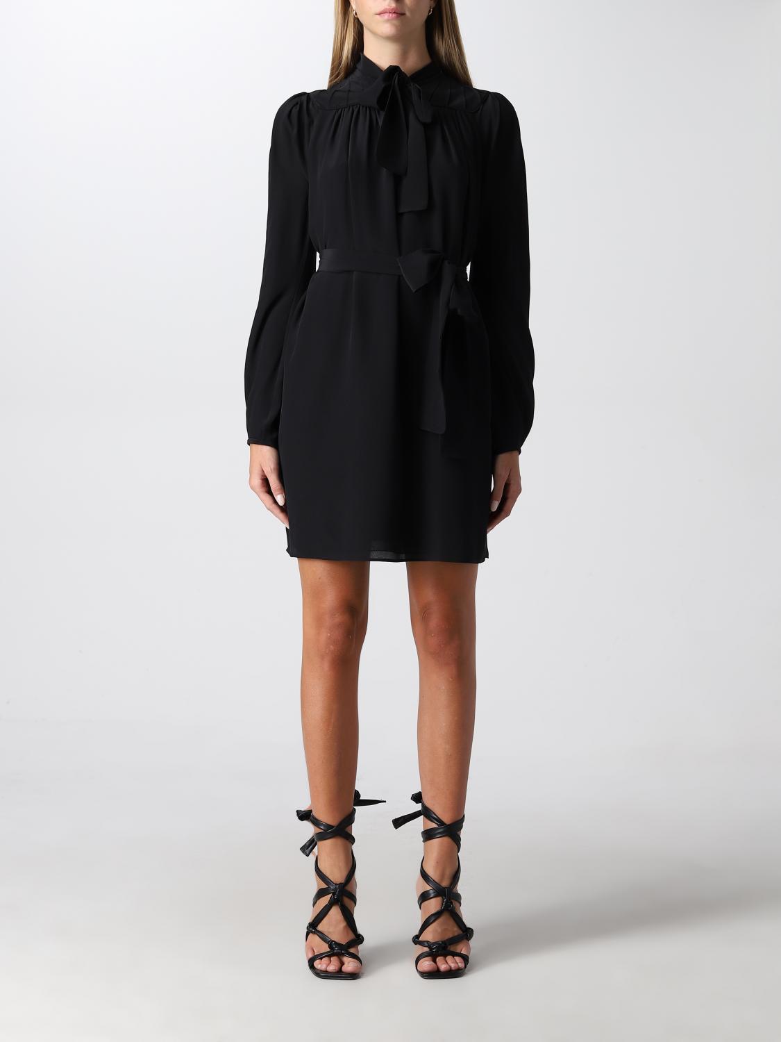 DSQUARED2 ABITO: Abito mini Dsquared2 in seta, Nero - Img 1