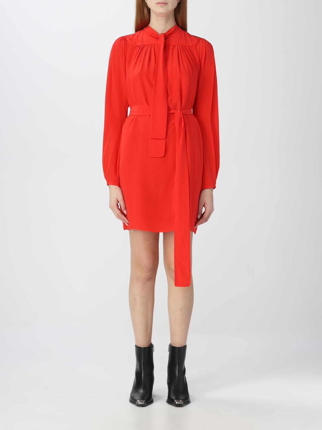 DSQUARED2 ABITO: Abito mini Dsquared2 in seta, Rosso - Img 1