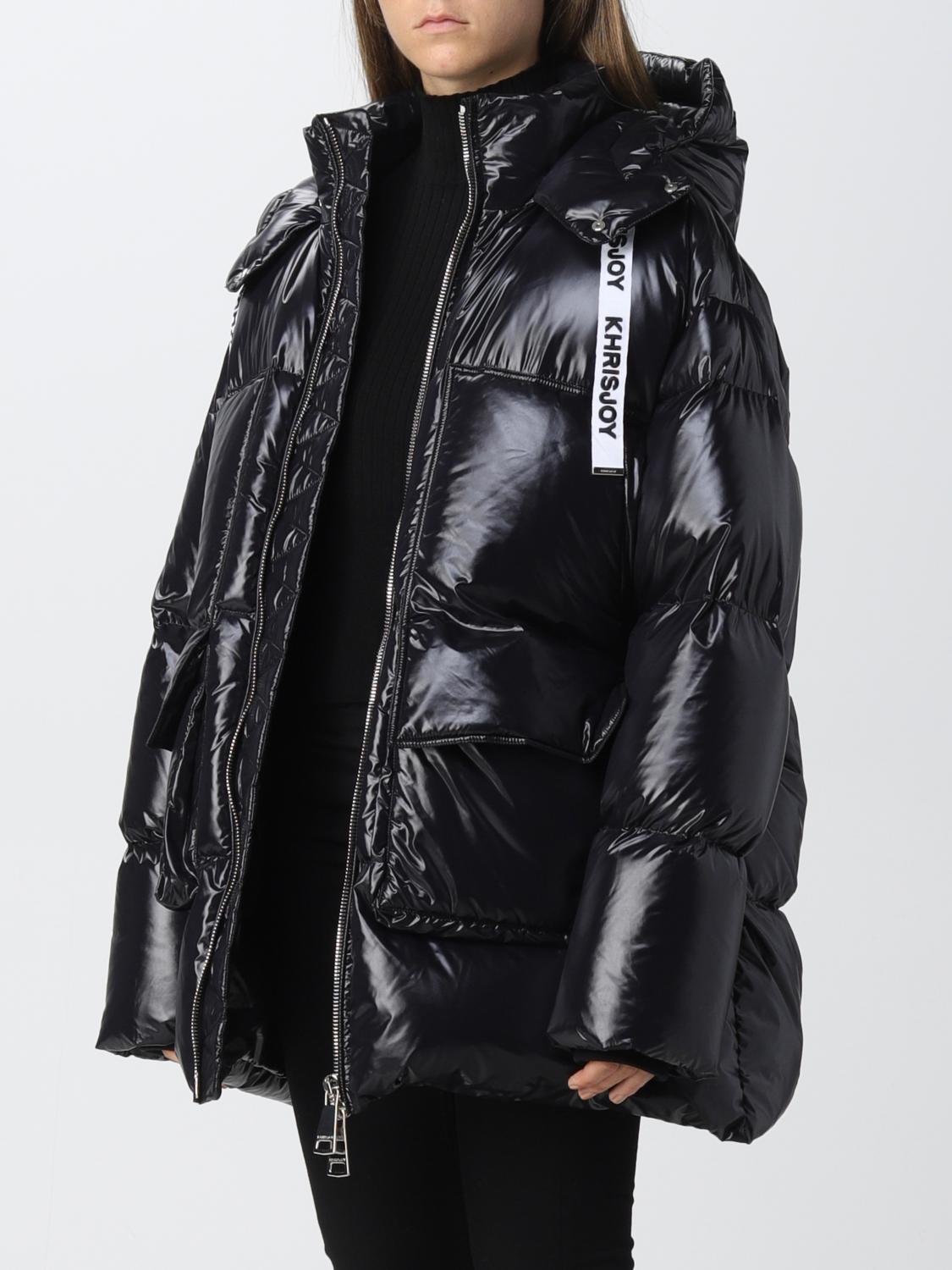 KHRISJOY COAT: Coat women Khrisjoy, Black - Img 3