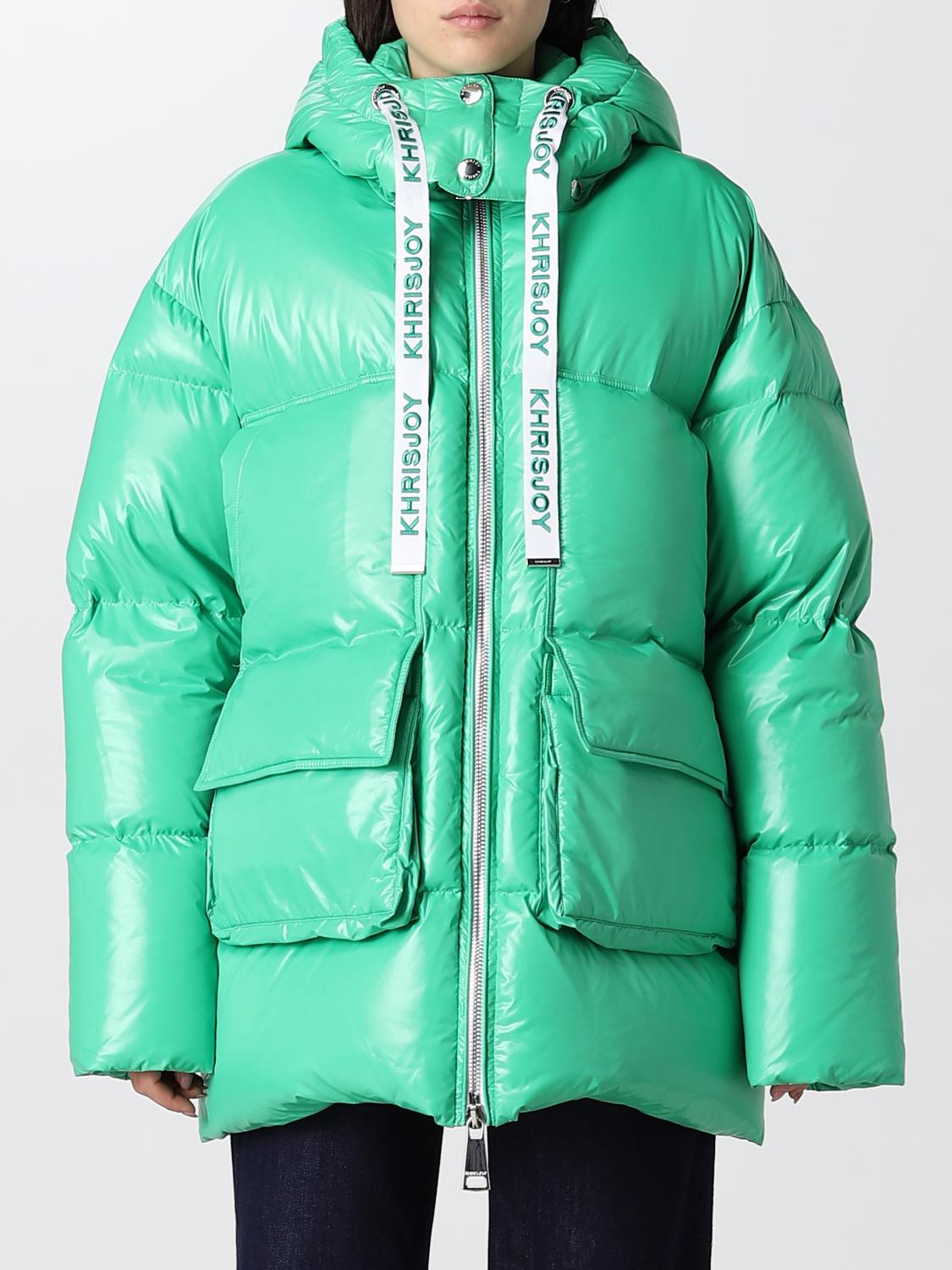 KHRISJOY MANTEL: Khrisjoy Damen Mantel, Emerald - Img 1