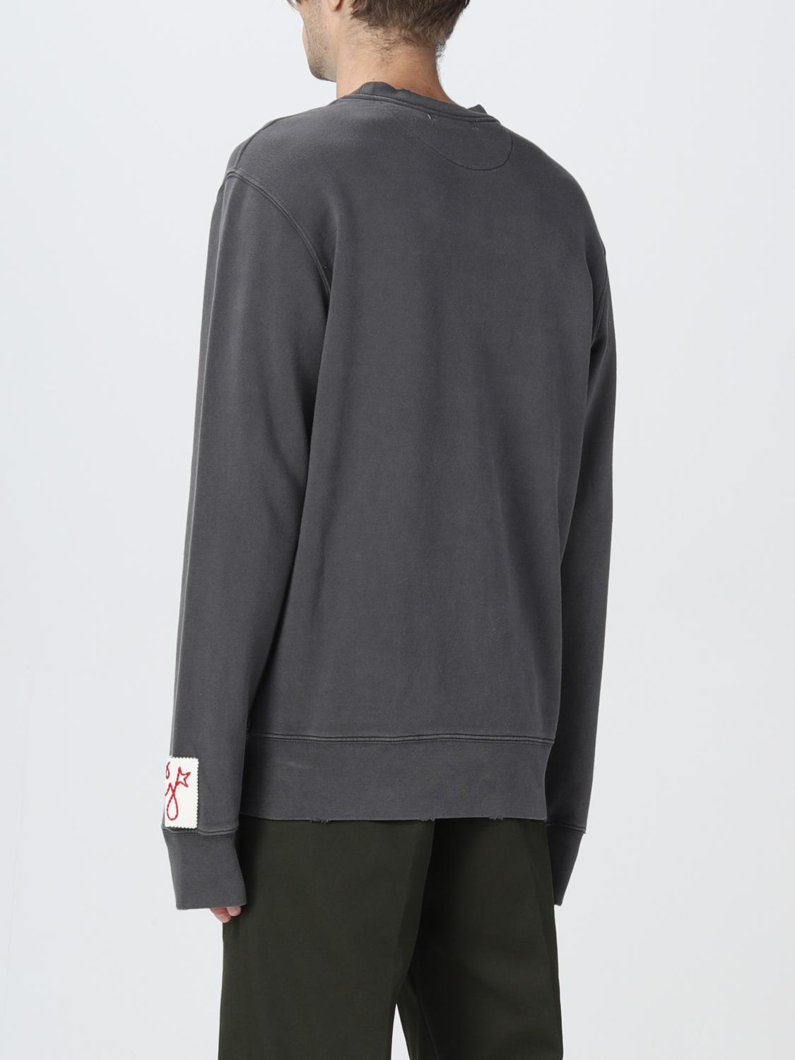 スウェット・トレーナー GOLDEN  Men Hoodies GMP01223P00064260318 Gray GOLDEN GOOSE: Sweatshirt men - Charcoal | Golden Goose