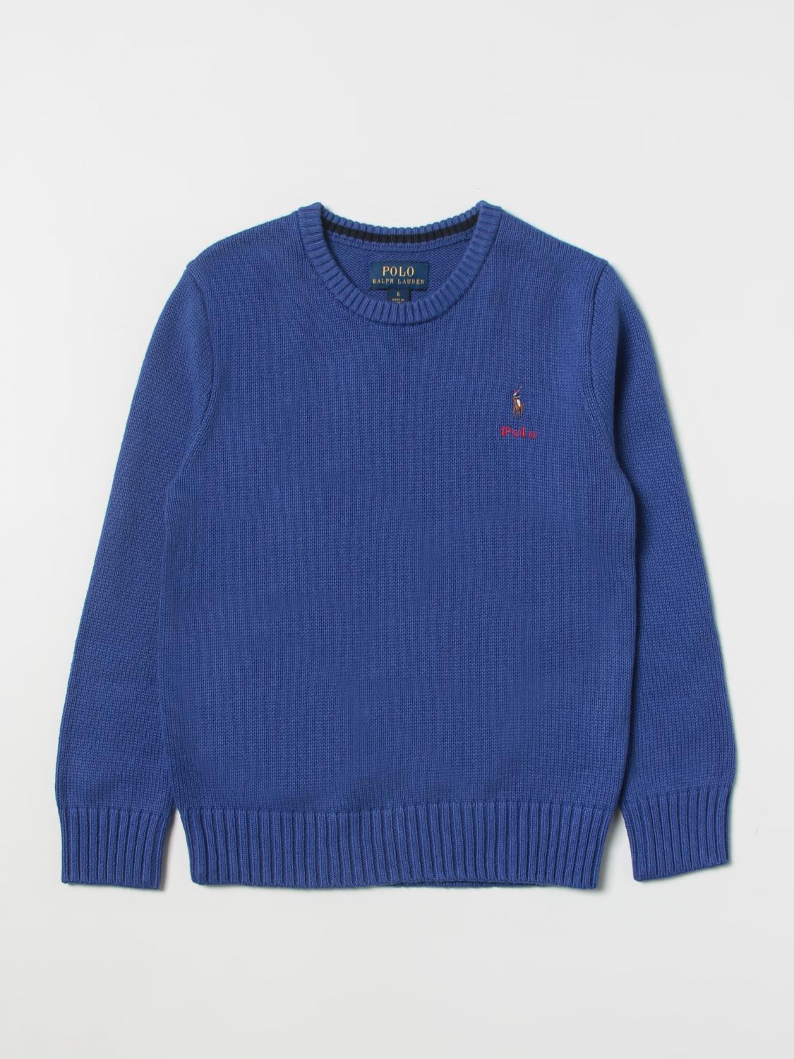POLO RALPH LAUREN PULL: Pull enfant Polo Ralph Lauren, Bleu Royal - Img 1