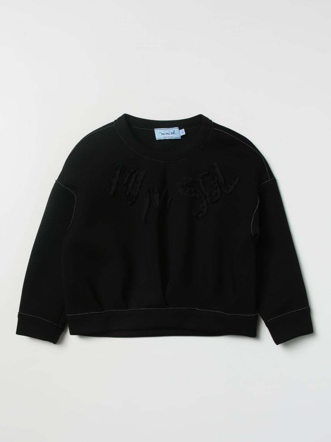 MI MI SOL PULLOVER: Mi Mi Sol Mädchen Pullover, Schwarz - Img 1